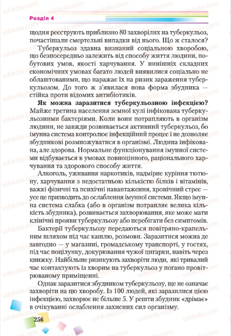 Страница 256 | Підручник Основи здоров'я 7 клас Н.М. Поліщук 2015