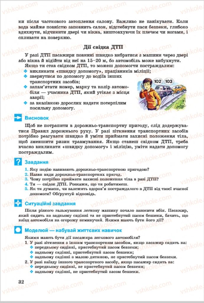Страница 32 | Підручник Основи здоров'я 7 клас Т.Є. Бойченко, І.П. Василашко, О.К. Гурська, Н.С. Коваль 2015