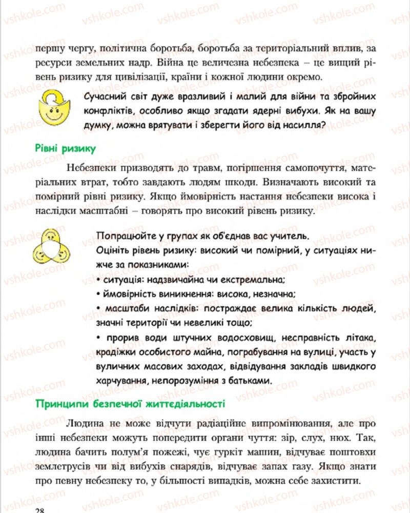 Страница 28 | Підручник Основи здоров'я 7 клас С.В. Василенко, Н.І. Гущина, Г.А. Коломоєць 2015