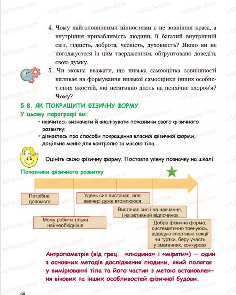 Страница 68 | Підручник Основи здоров'я 7 клас С.В. Василенко, Н.І. Гущина, Г.А. Коломоєць 2015
