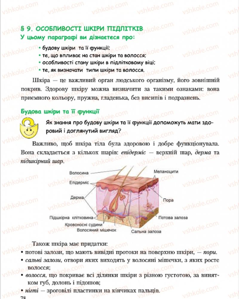 Страница 78 | Підручник Основи здоров'я 7 клас С.В. Василенко, Н.І. Гущина, Г.А. Коломоєць 2015