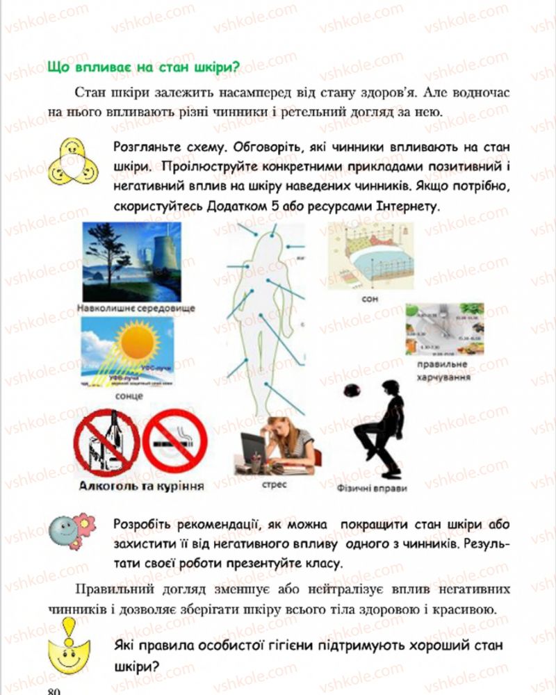 Страница 80 | Підручник Основи здоров'я 7 клас С.В. Василенко, Н.І. Гущина, Г.А. Коломоєць 2015
