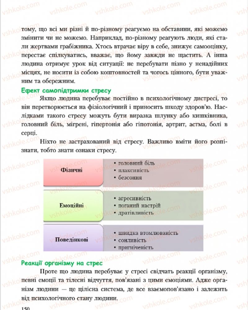 Страница 150 | Підручник Основи здоров'я 7 клас С.В. Василенко, Н.І. Гущина, Г.А. Коломоєць 2015
