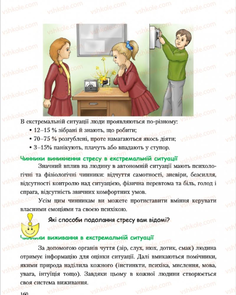 Страница 160 | Підручник Основи здоров'я 7 клас С.В. Василенко, Н.І. Гущина, Г.А. Коломоєць 2015
