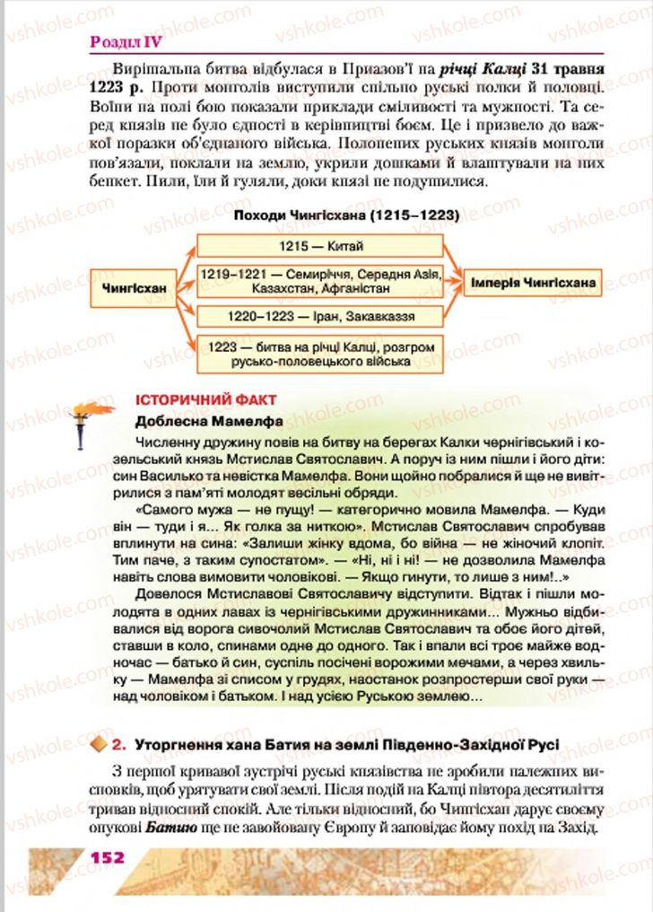 Страница 152 | Підручник Історія України 7 клас Ю.Ю. Свідерський, Т.В. Ладиченко, Н.Ю. Романишин 2015