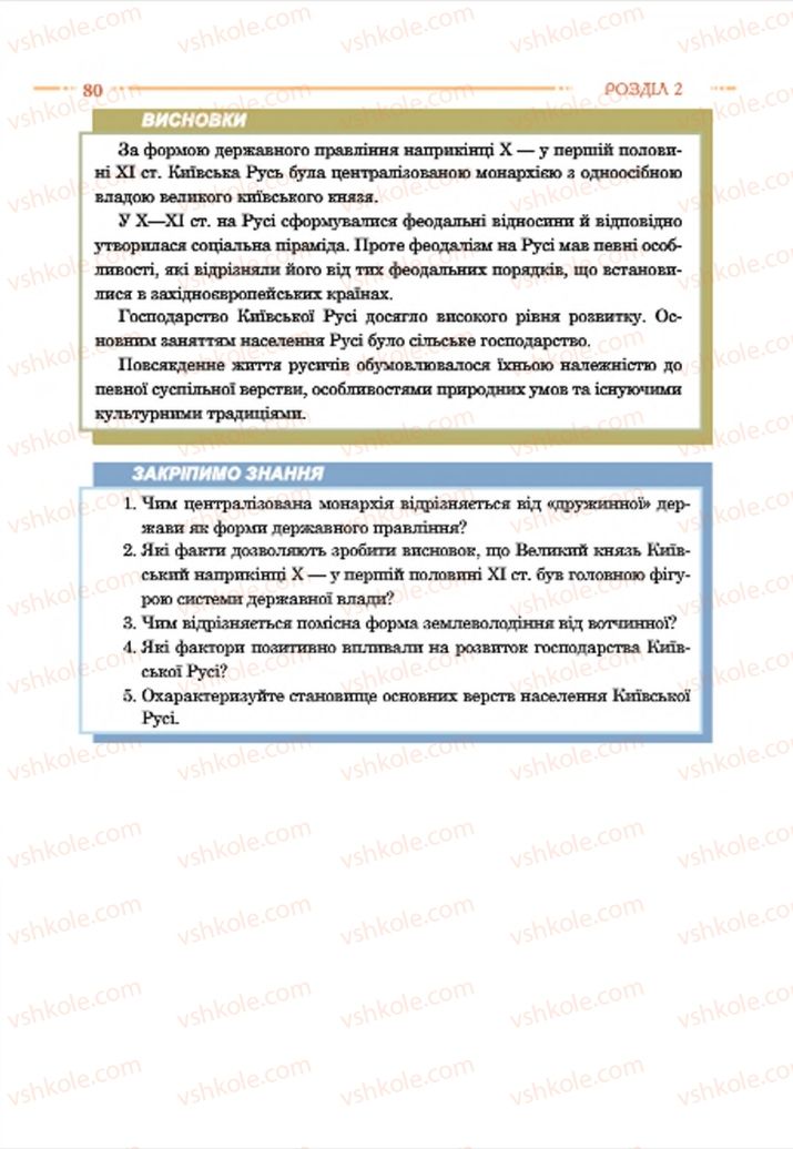 Страница 80 | Підручник Історія України 7 клас С.В. Гісем  2015