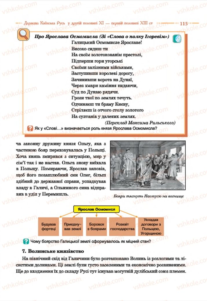 Страница 115 | Підручник Історія України 7 клас С.В. Гісем  2015