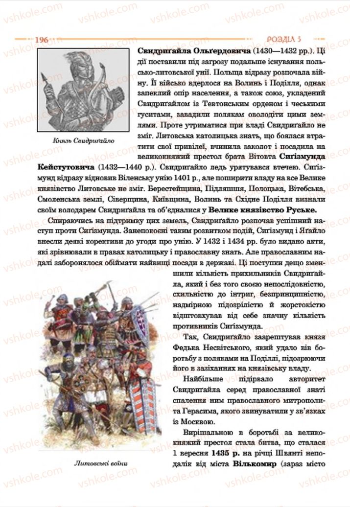 Страница 196 | Підручник Історія України 7 клас С.В. Гісем  2015