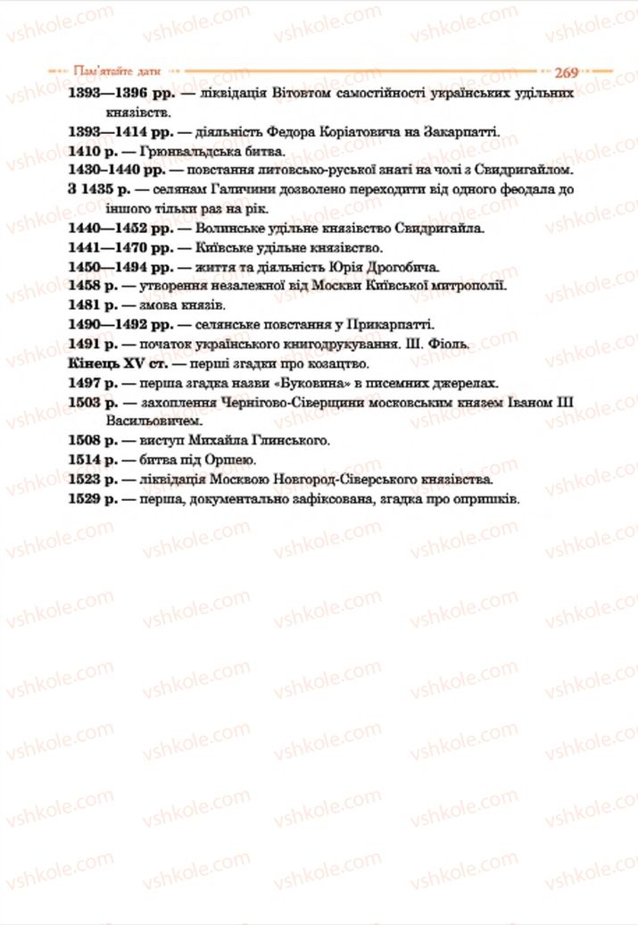 Страница 269 | Підручник Історія України 7 клас С.В. Гісем  2015