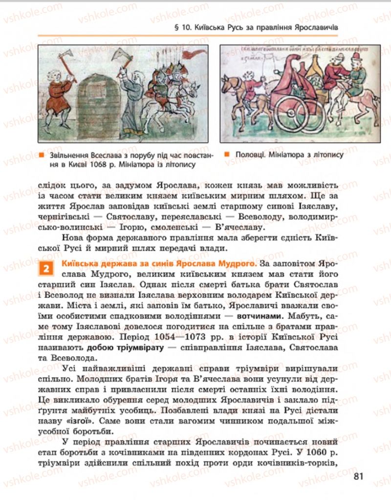 Страница 81 | Підручник Історія України 7 клас С.В. Гісем, О.О. Мартинюк 2015