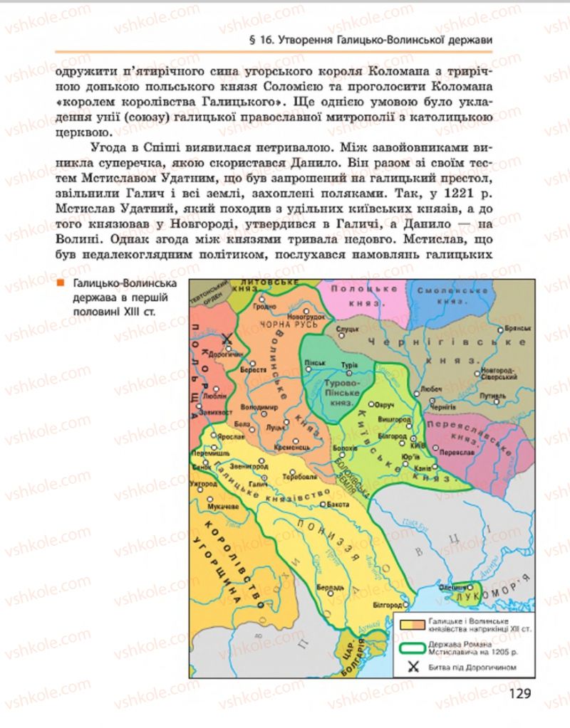 Страница 129 | Підручник Історія України 7 клас С.В. Гісем, О.О. Мартинюк 2015