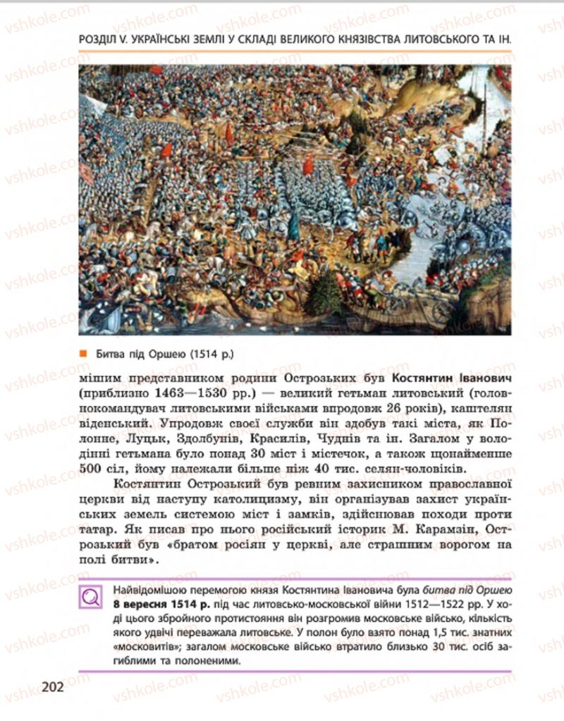 Страница 202 | Підручник Історія України 7 клас С.В. Гісем, О.О. Мартинюк 2015