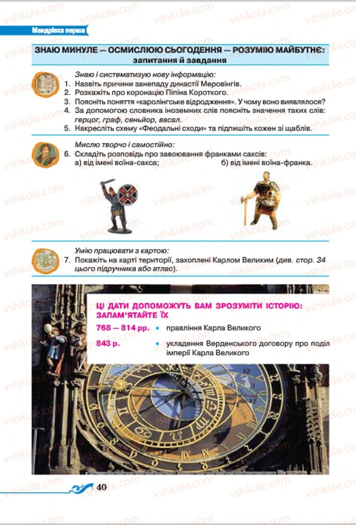 Страница 40 | Підручник Всесвітня історія 7 клас І.Я. Щупак 2015