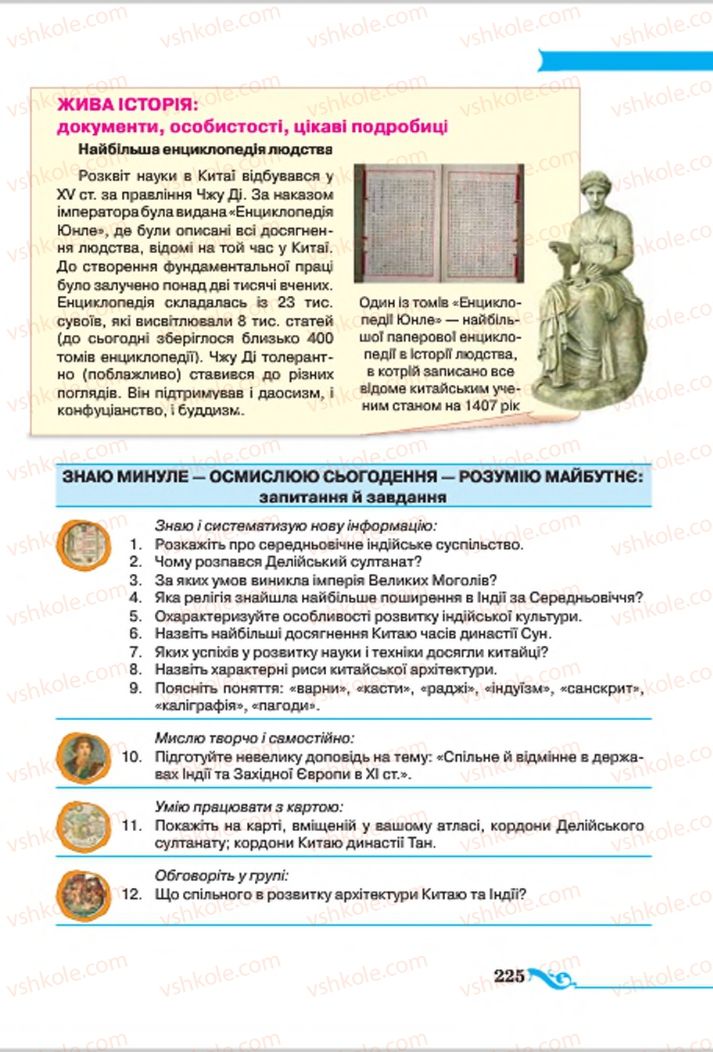 Страница 225 | Підручник Всесвітня історія 7 клас І.Я. Щупак 2015