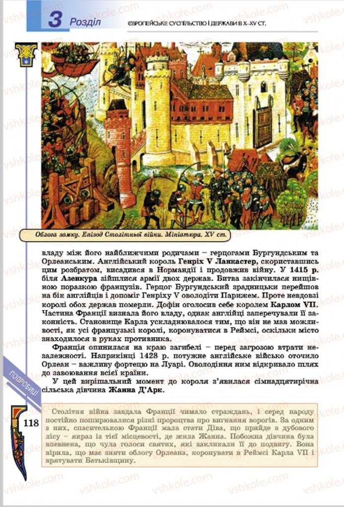 Страница 118 | Підручник Всесвітня історія 7 клас Н.Г. Подаляк, І.Б. Лукач, Т.В. Ладиченко 2015