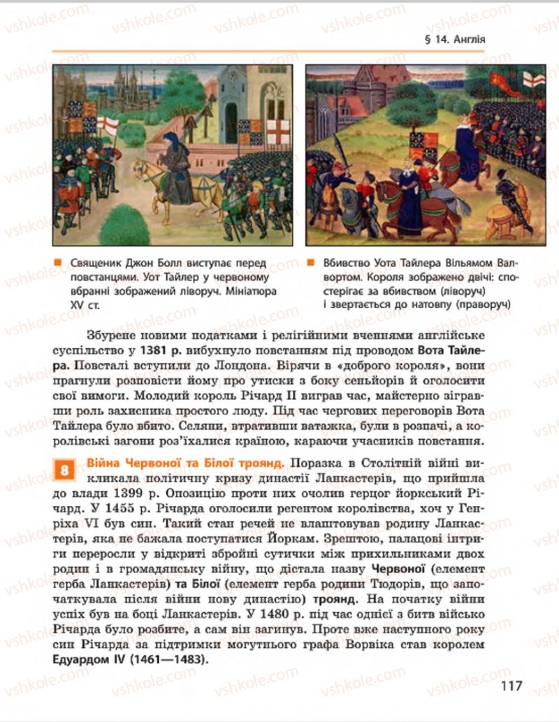 Страница 117 | Підручник Всесвітня історія 7 клас О.В. Гісем, О.О. Мартинюк 2015