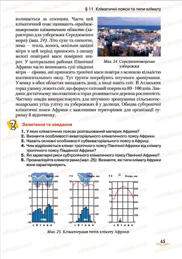 Страница 45 | Підручник Географія 7 клас Т.Г. Гільберг, Л.Б. Паламарчук 2015