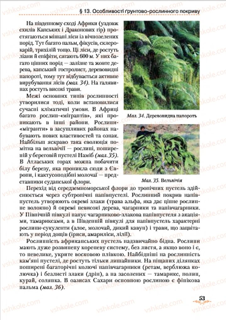 Страница 53 | Підручник Географія 7 клас Т.Г. Гільберг, Л.Б. Паламарчук 2015