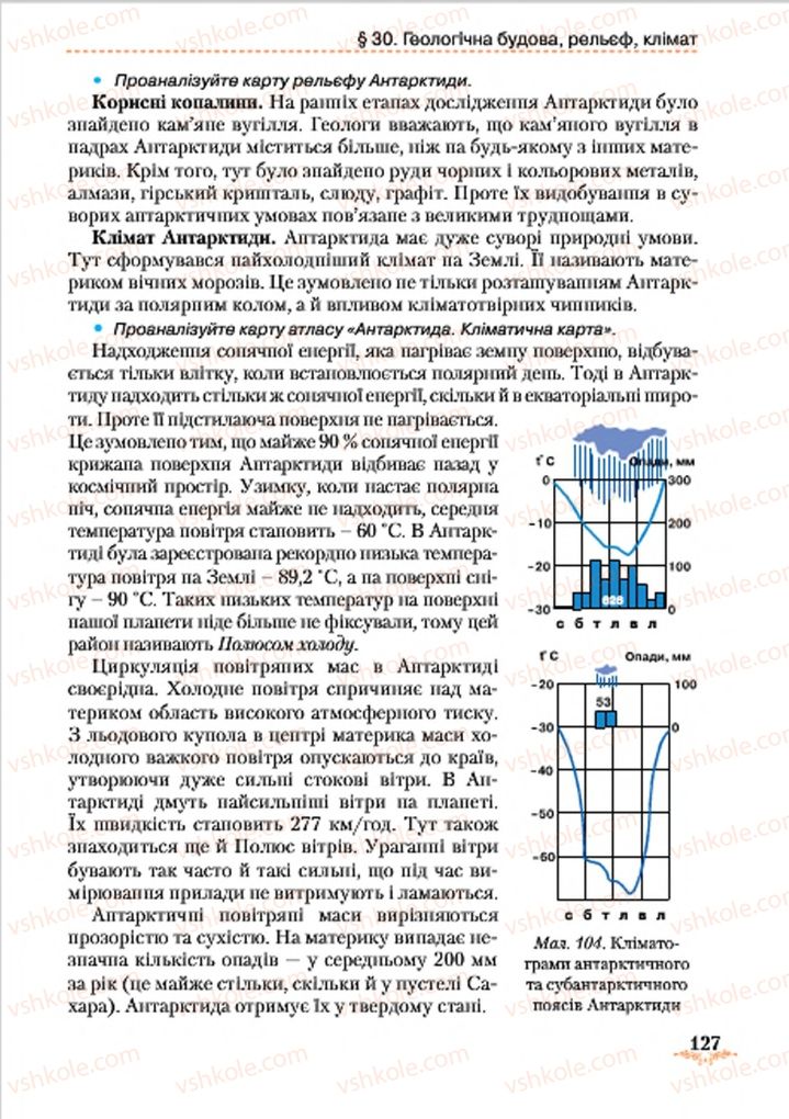 Страница 127 | Підручник Географія 7 клас Т.Г. Гільберг, Л.Б. Паламарчук 2015