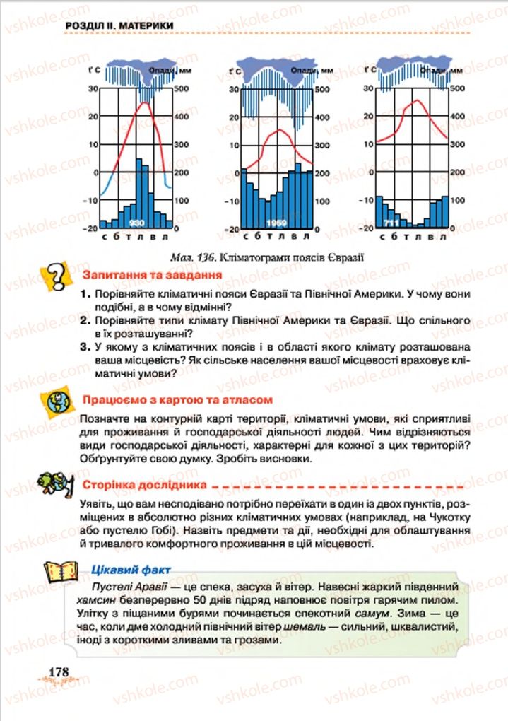 Страница 178 | Підручник Географія 7 клас Т.Г. Гільберг, Л.Б. Паламарчук 2015