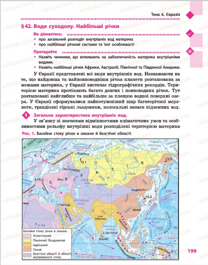Страница 199 | Підручник Географія 7 клас Г.Д. Довгань, О.Г. Стадник 2015