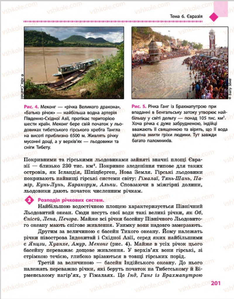 Страница 201 | Підручник Географія 7 клас Г.Д. Довгань, О.Г. Стадник 2015