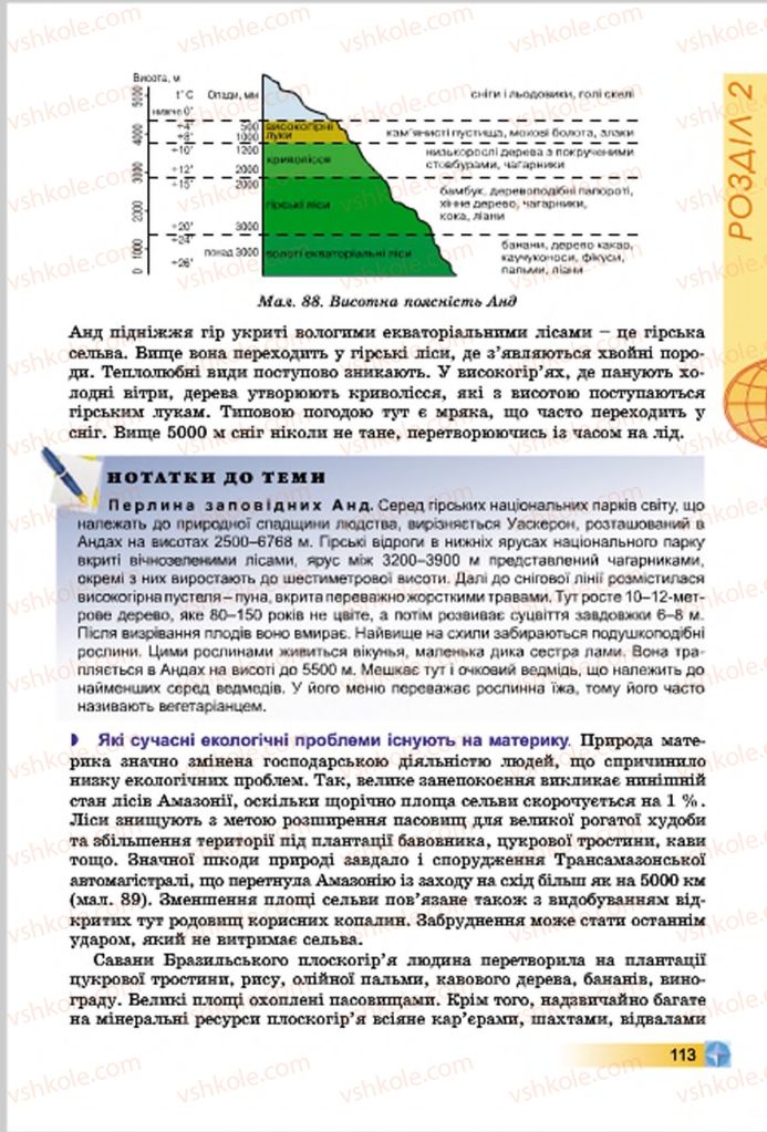 Страница 113 | Підручник Географія 7 клас В.Ю. Пестушко, Г.Ш. Уварова 2015