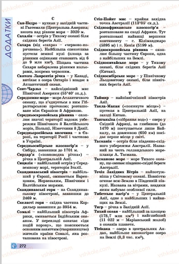 Страница 272 | Підручник Географія 7 клас В.Ю. Пестушко, Г.Ш. Уварова 2015