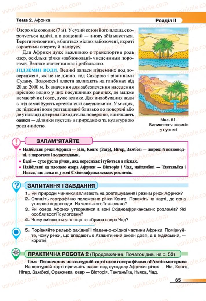 Страница 65 | Підручник Географія 7 клас В.М. Бойко, С.В. Міхелі 2015