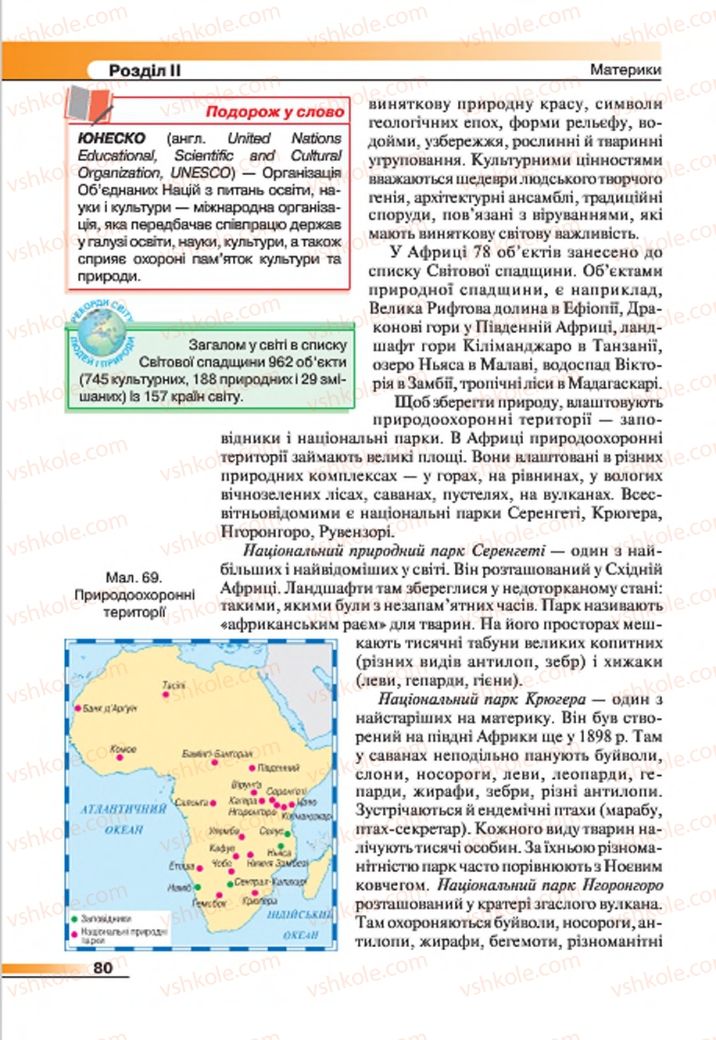 Страница 80 | Підручник Географія 7 клас В.М. Бойко, С.В. Міхелі 2015