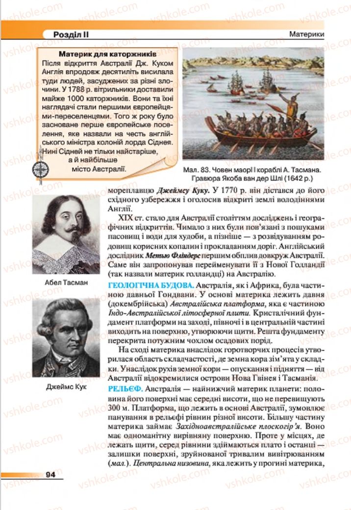 Страница 94 | Підручник Географія 7 клас В.М. Бойко, С.В. Міхелі 2015