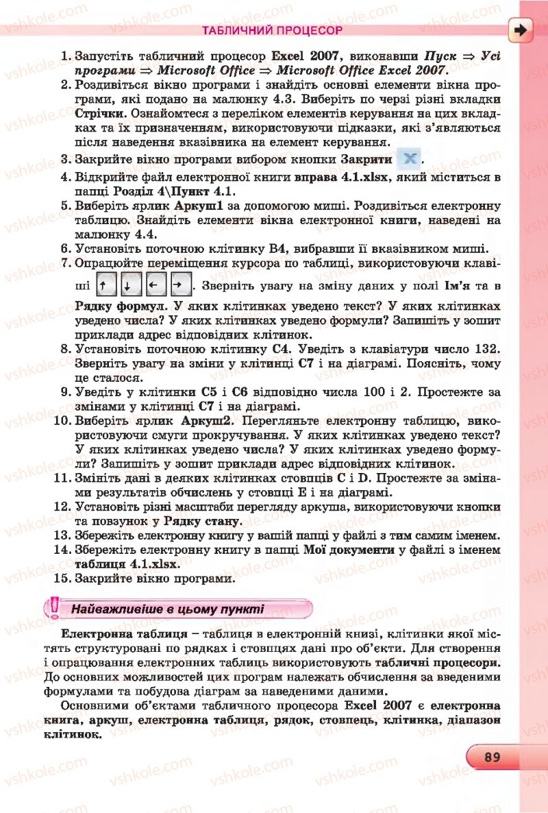 Страница 89 | Підручник Інформатика 7 клас Й.Я. Ривкінд, Т.І. Лисенко, Л.А. Чернікова 2015