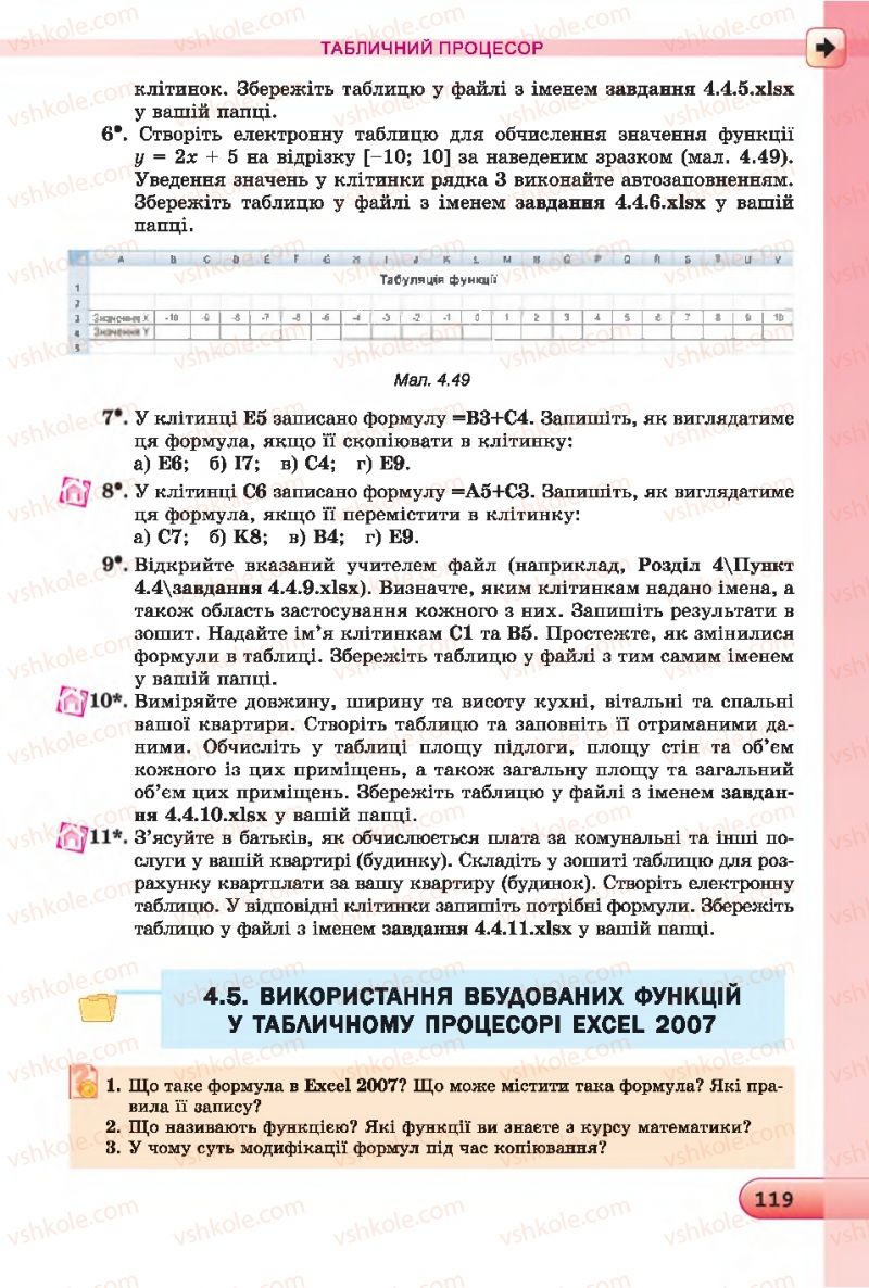 Страница 119 | Підручник Інформатика 7 клас Й.Я. Ривкінд, Т.І. Лисенко, Л.А. Чернікова 2015