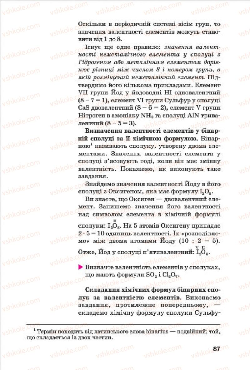 Страница 87 | Підручник Хімія 7 клас П.П. Попель, Л.С. Крикля 2015