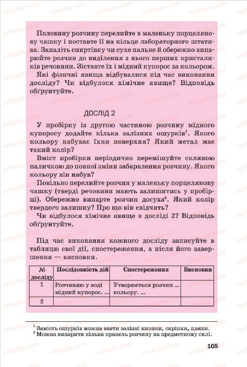 Страница 105 | Підручник Хімія 7 клас П.П. Попель, Л.С. Крикля 2015