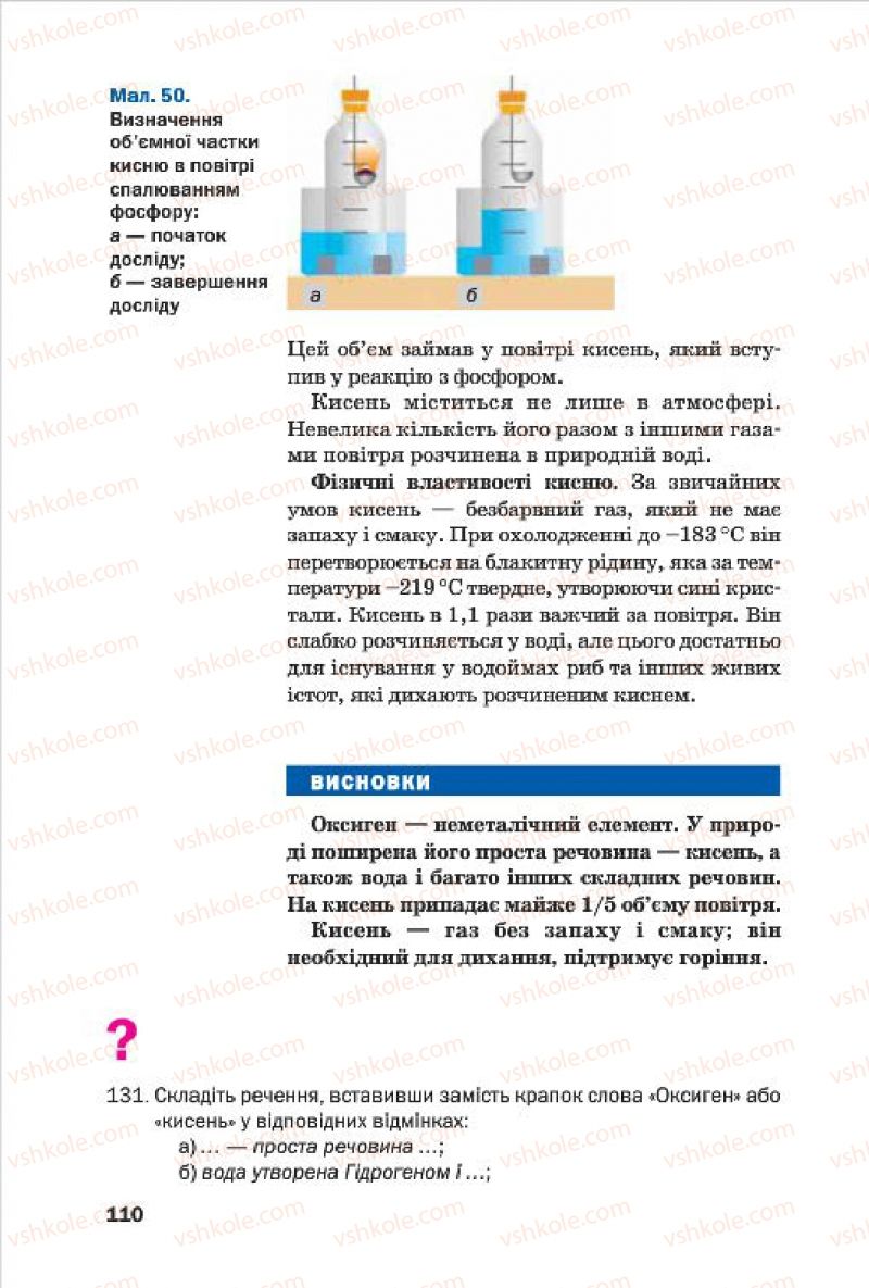 Страница 110 | Підручник Хімія 7 клас П.П. Попель, Л.С. Крикля 2015