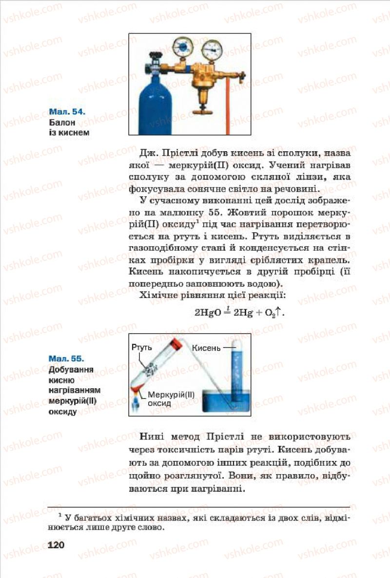 Страница 120 | Підручник Хімія 7 клас П.П. Попель, Л.С. Крикля 2015