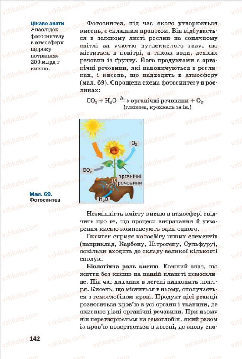 Страница 142 | Підручник Хімія 7 клас П.П. Попель, Л.С. Крикля 2015