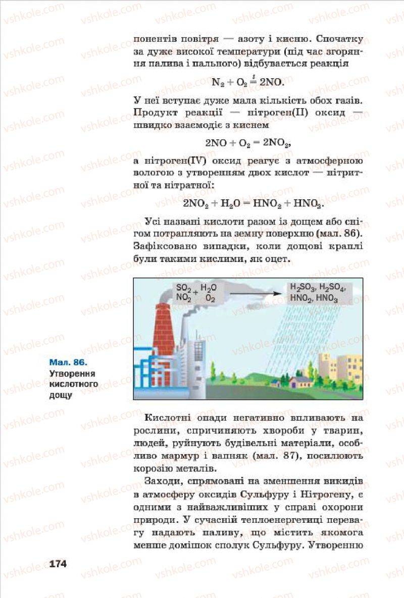 Страница 174 | Підручник Хімія 7 клас П.П. Попель, Л.С. Крикля 2015