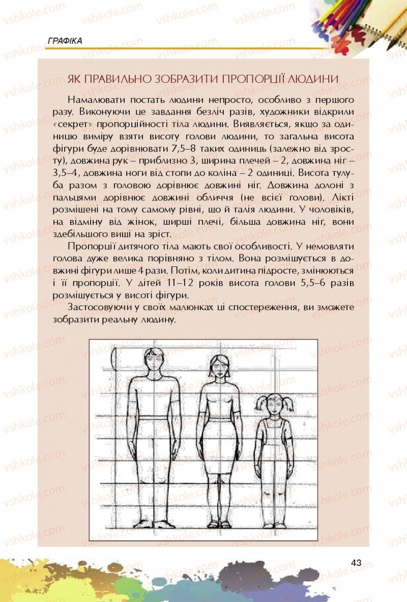 Страница 43 | Підручник Образотворче мистецтво 5 клас С.М. Железняк, О.В. Ламонова 2016