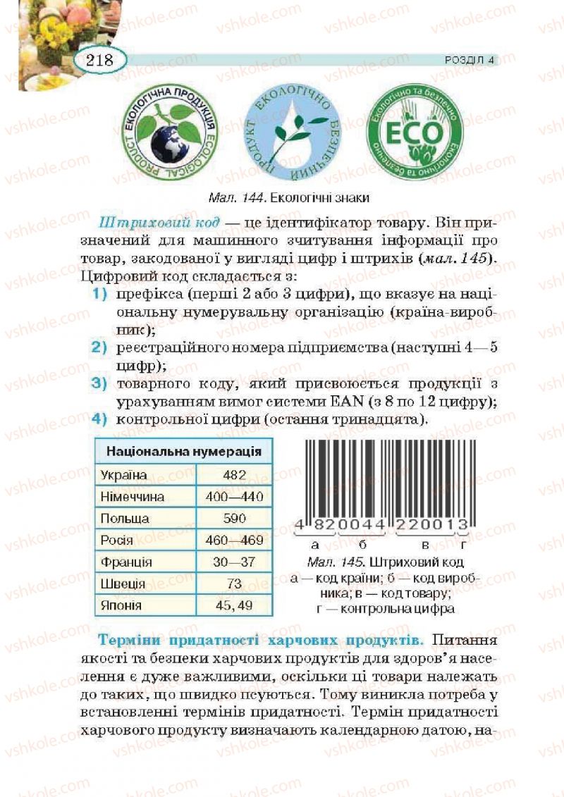 Страница 218 | Підручник Трудове навчання 5 клас В.К. Сидоренко, Т.С, Мачача, В.П. Титаренко 2013 Для дівчат