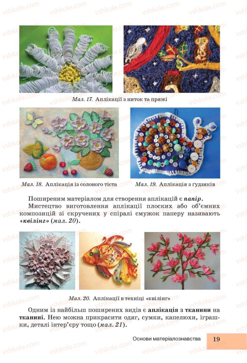Страница 19 | Підручник Трудове навчання 5 клас І.Ю. Ходзицька, Н.М. Павич, О.В. Горобець 2013 Для дівчат