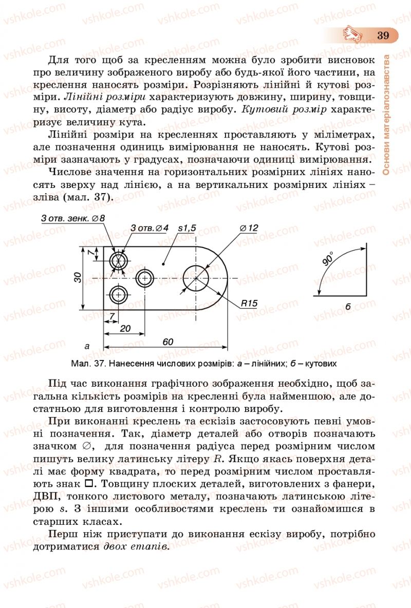 Страница 39 | Підручник Трудове навчання 5 клас Б.М. Терещук, В.К. Загорний, В.М. Гащак 2013 Для хлопців