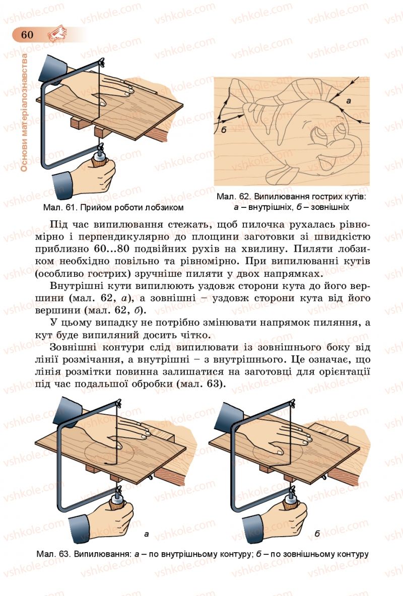 Страница 60 | Підручник Трудове навчання 5 клас Б.М. Терещук, В.К. Загорний, В.М. Гащак 2013 Для хлопців