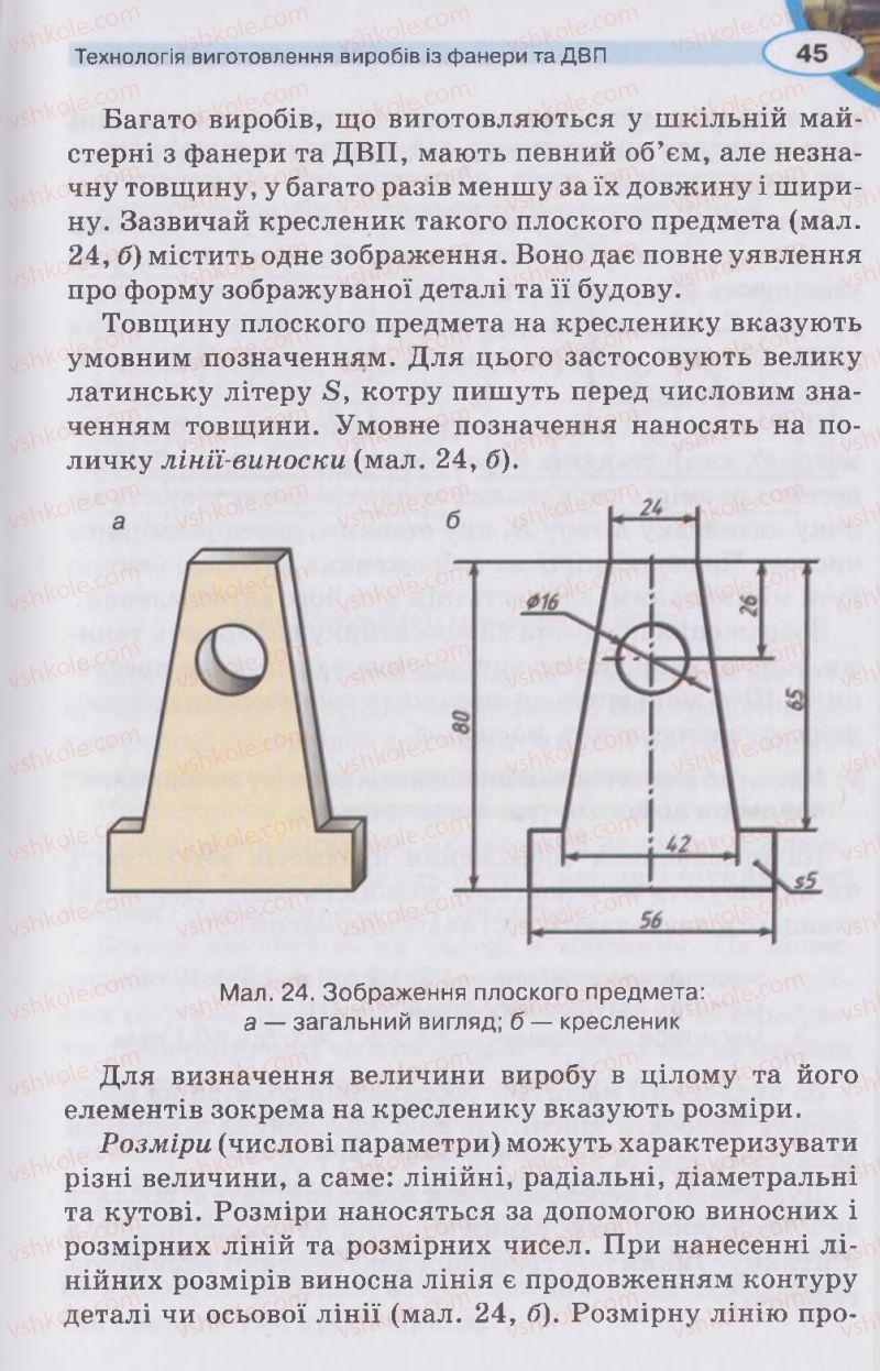 Страница 45 | Підручник Трудове навчання 5 клас В.К. Сидоренко, Д.В. Лебедев, А.М. Гедзик 2013 Для хлопців
