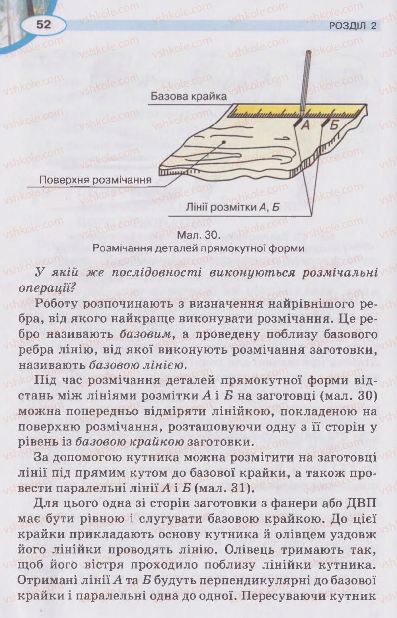 Страница 52 | Підручник Трудове навчання 5 клас В.К. Сидоренко, Д.В. Лебедев, А.М. Гедзик 2013 Для хлопців