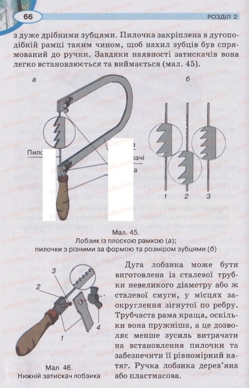 Страница 66 | Підручник Трудове навчання 5 клас В.К. Сидоренко, Д.В. Лебедев, А.М. Гедзик 2013 Для хлопців