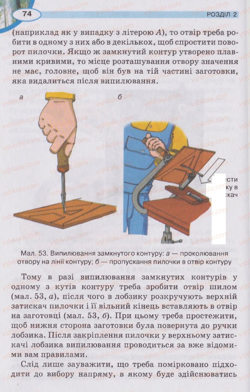 Страница 74 | Підручник Трудове навчання 5 клас В.К. Сидоренко, Д.В. Лебедев, А.М. Гедзик 2013 Для хлопців