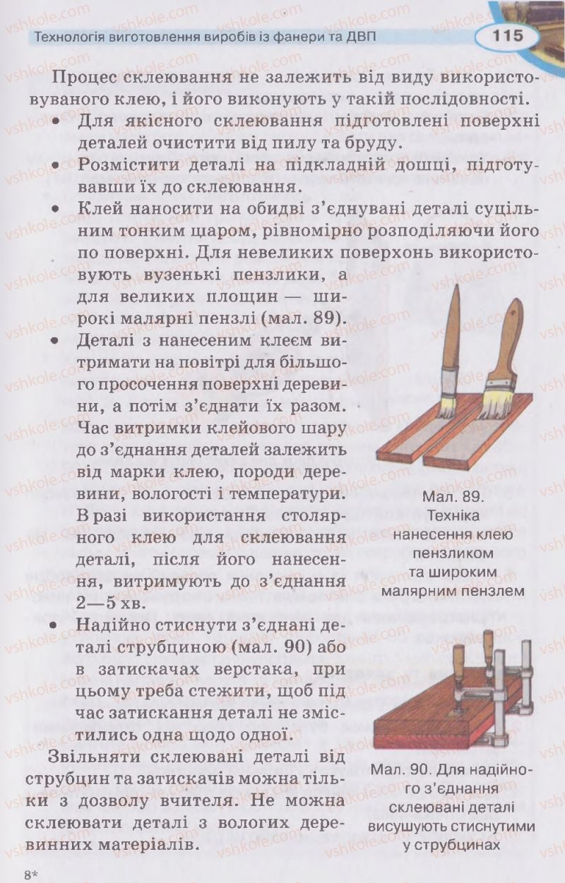 Страница 115 | Підручник Трудове навчання 5 клас В.К. Сидоренко, Д.В. Лебедев, А.М. Гедзик 2013 Для хлопців