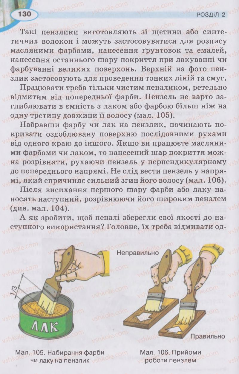 Страница 130 | Підручник Трудове навчання 5 клас В.К. Сидоренко, Д.В. Лебедев, А.М. Гедзик 2013 Для хлопців